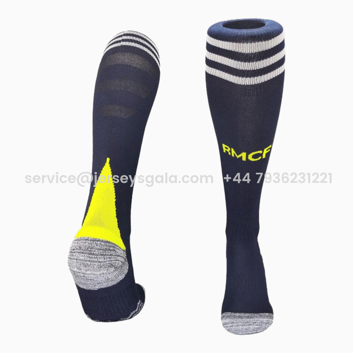 JerseysGala.com | Real Madrid 25-26 Away Socks - Deep Blue -Customize Name, Number and Patch | Worldwide Shipping