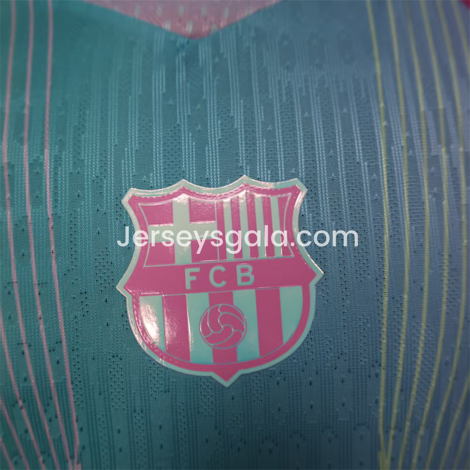 JerseysGala.com | Barcelona 25-26 Pink & Blue & Purple Special Jersey - Player Version -Customize Name, Number and Patch | Worldwide Shipping