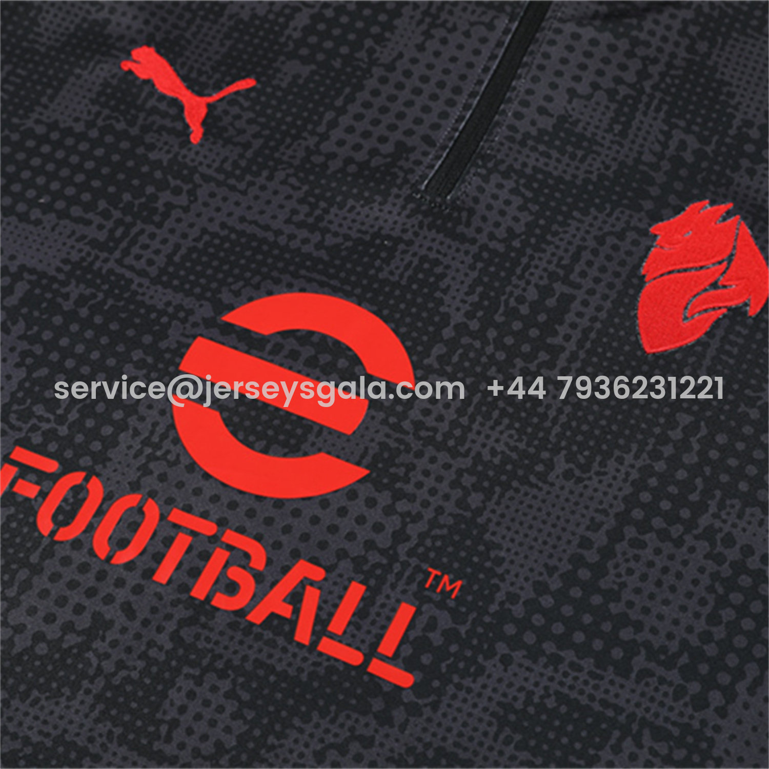 JerseysGala.com | AC Milan 25-26 Long Sleeve Training Set - Black Top & Black Pants -Customize Name, Number and Patch | Worldwide Shipping