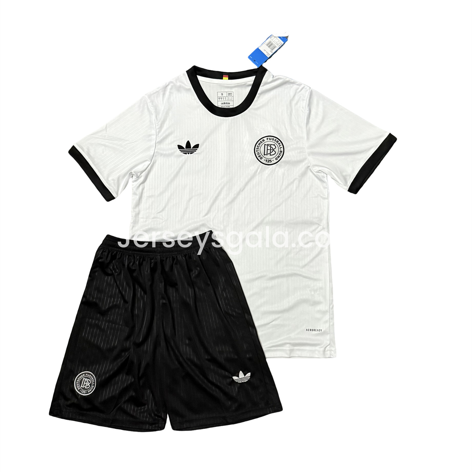 JerseysGala.com | Germany 2025 125-Year Anniversary White Men's Adult Jersey Set - Fans Version -Customize Name, Number and Patch | Worldwide Shipping