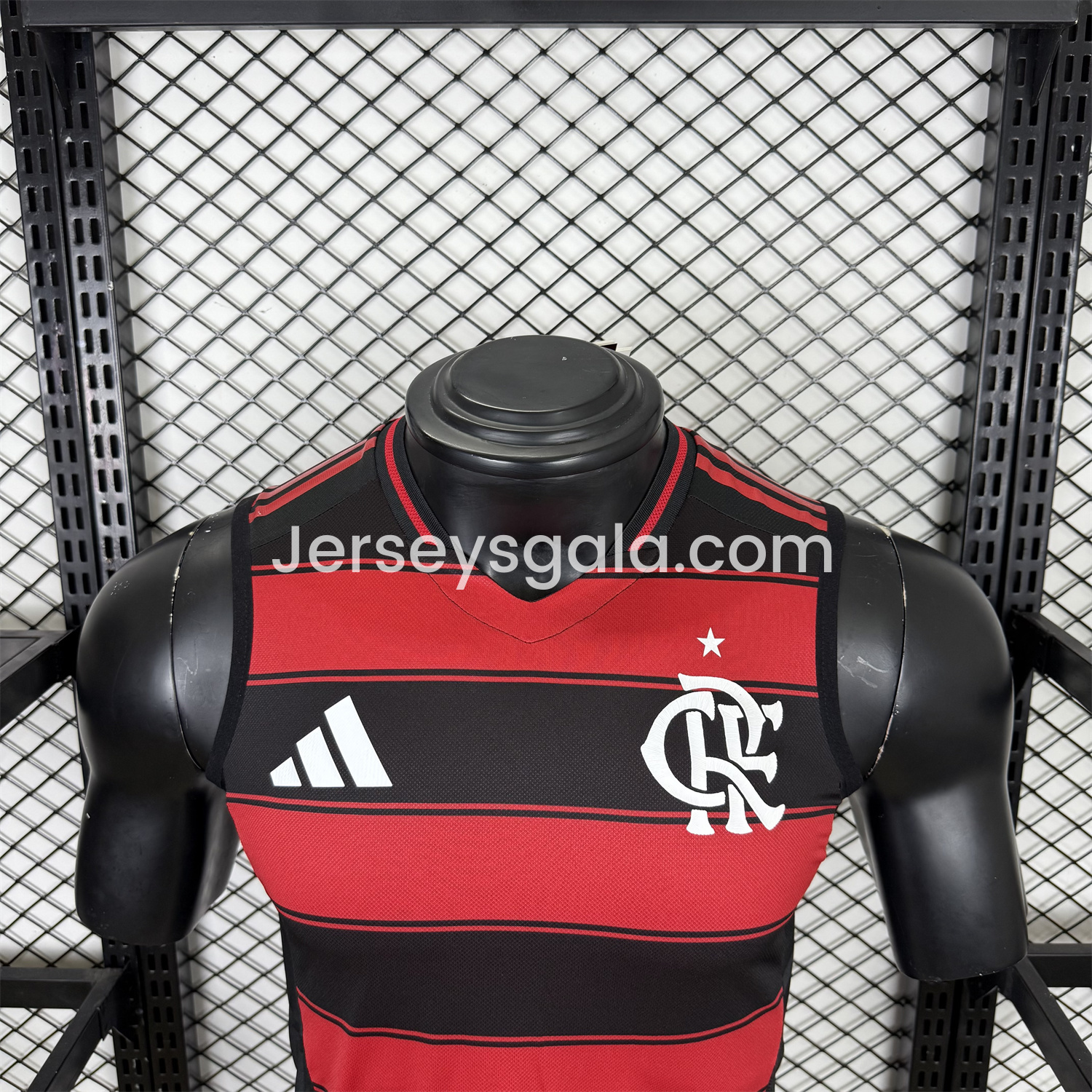 JerseysGala.com | Flamengo 25-26 Home Unsponsored Vest - Player Version -Customize Name, Number and Patch | Worldwide Shipping