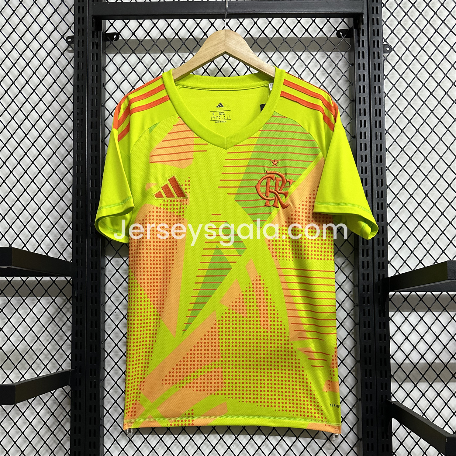 JerseysGala.com | Flamengo 25-26 Yellow Green Goalkeeper Jersey - Fans Version -Customize Name, Number and Patch | Worldwide Shipping