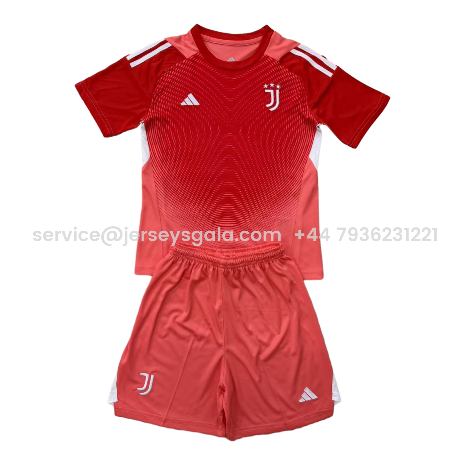 JerseysGala.com | Juventus 25-26 Red Goalkeeper Men's Adult Jersey Set - Fans Version -Customize Name, Number and Patch | Worldwide Shipping