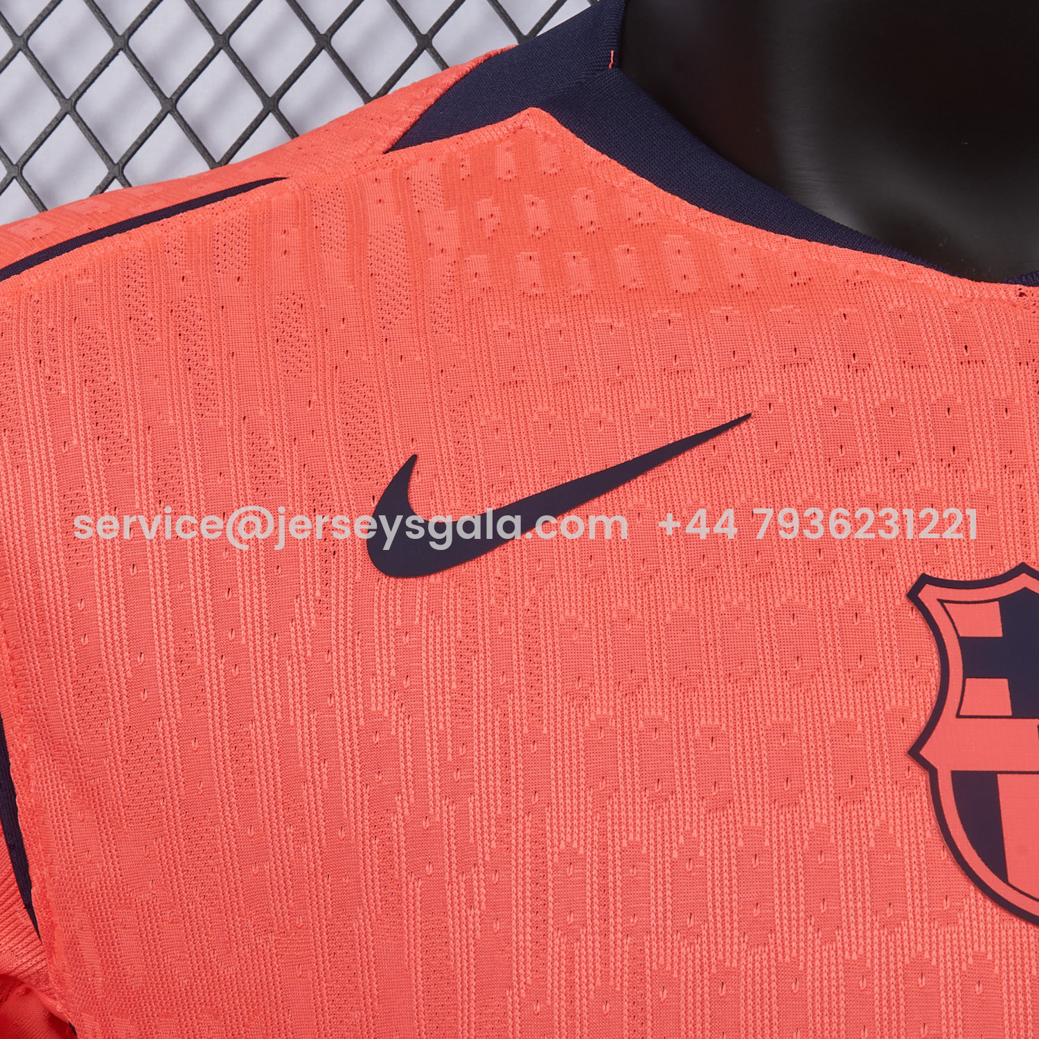JerseysGala.com | Barcelona 25-26 Third Orange Jersey - Player Version -Customize Name, Number and Patch | Worldwide Shipping