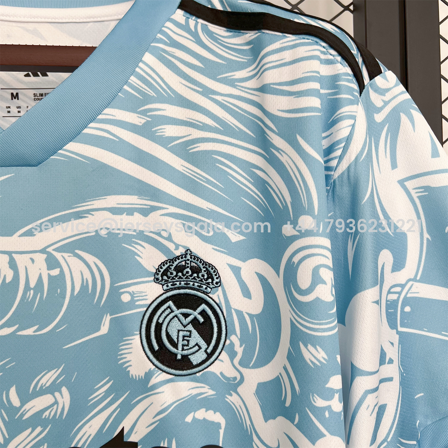 JerseysGala.com | Real Madrid 25-26 Blue Viking Warrior Special Jersey - Fans Version -Customize Name, Number and Patch | Worldwide Shipping