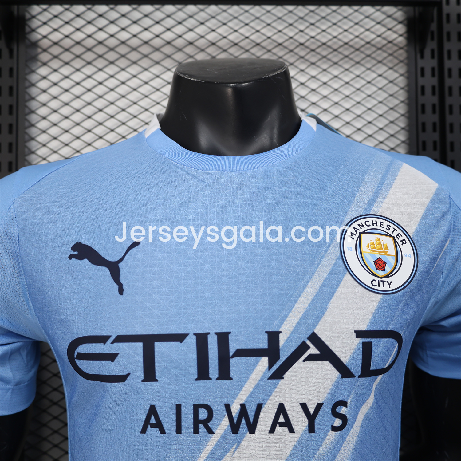 JerseysGala.com | Manchester City 25-26 Home Jersey - Player Version -Customize Name, Number and Patch | Worldwide Shipping