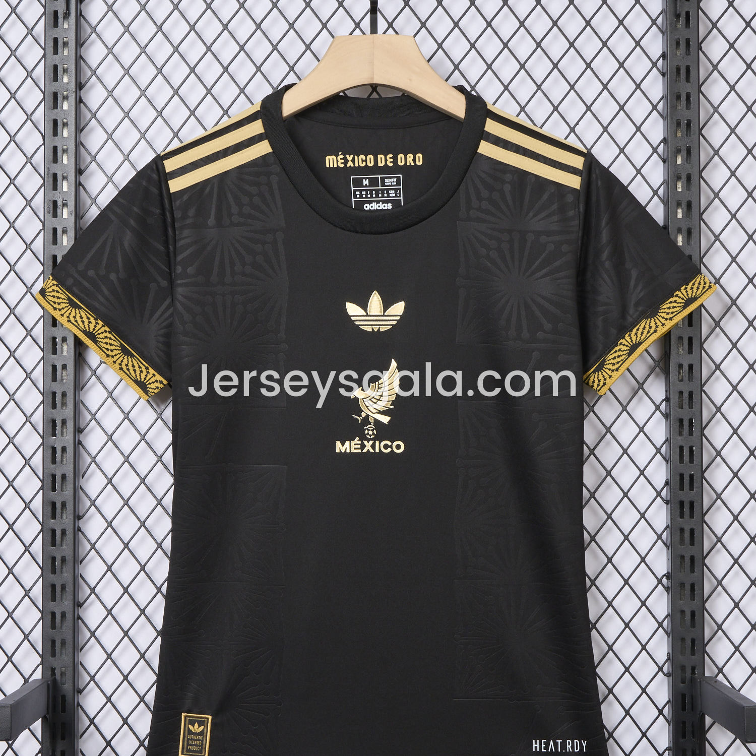 JerseysGala.com | Women's Mexico 2025 Gold Cup Black Jersey - Fans Version -Customize Name, Number and Patch | Worldwide Shipping