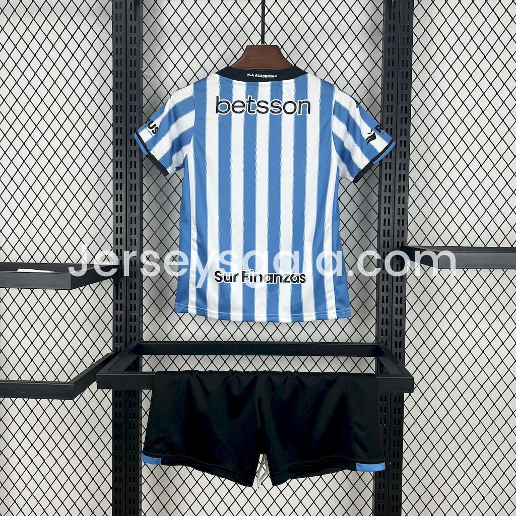 JerseysGala.com | Racing Club de Avellaneda 24-25 Home Kids Kit -Customize Name, Number and Patch | Worldwide Shipping