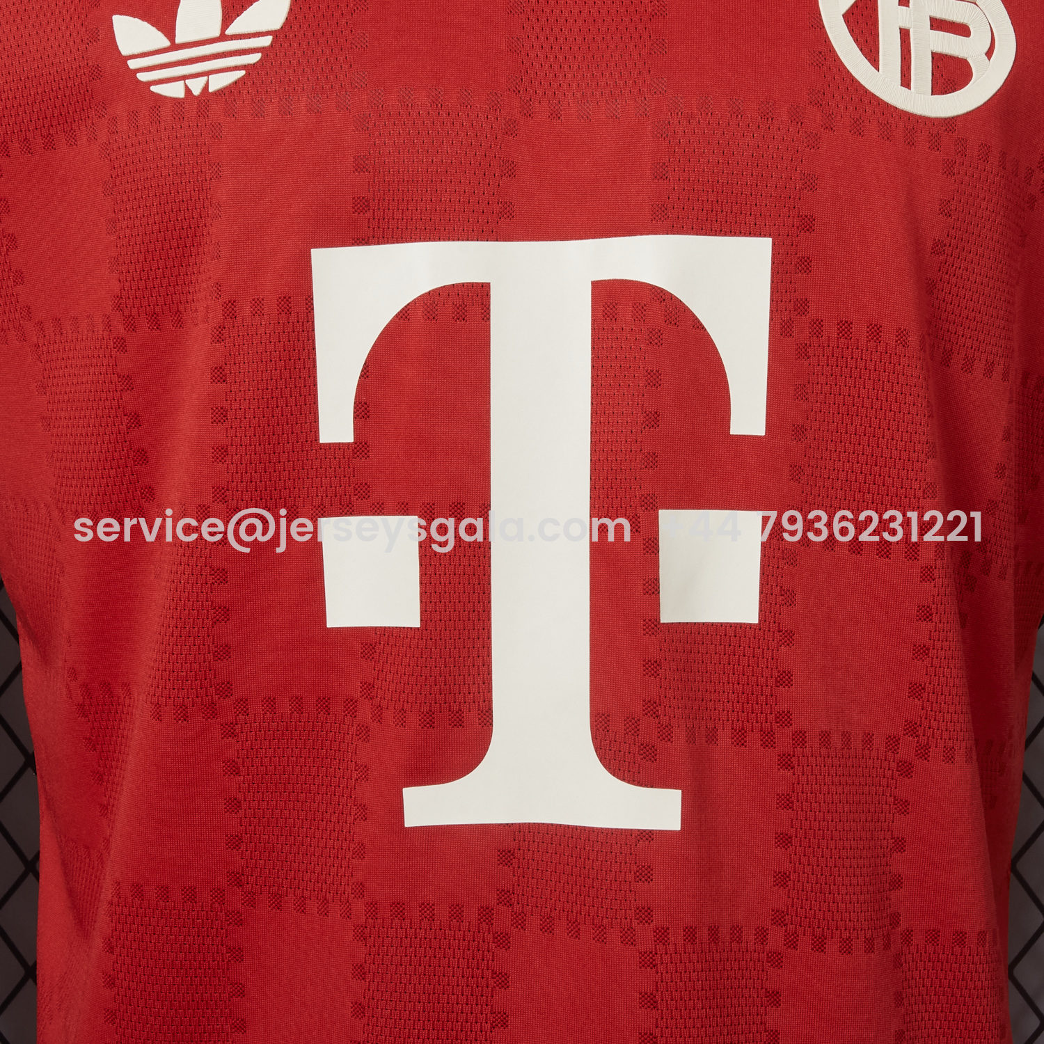 JerseysGala.com | Bayern Munich 25-26 Trefoil Red Special Jersey - Player Version -Customize Name, Number and Patch | Worldwide Shipping
