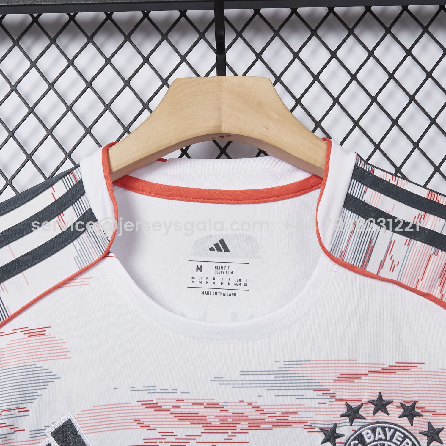 JerseysGala.com | Bayern Munich 25-26 Away White Jersey - Fans Version -Customize Name, Number and Patch | Worldwide Shipping