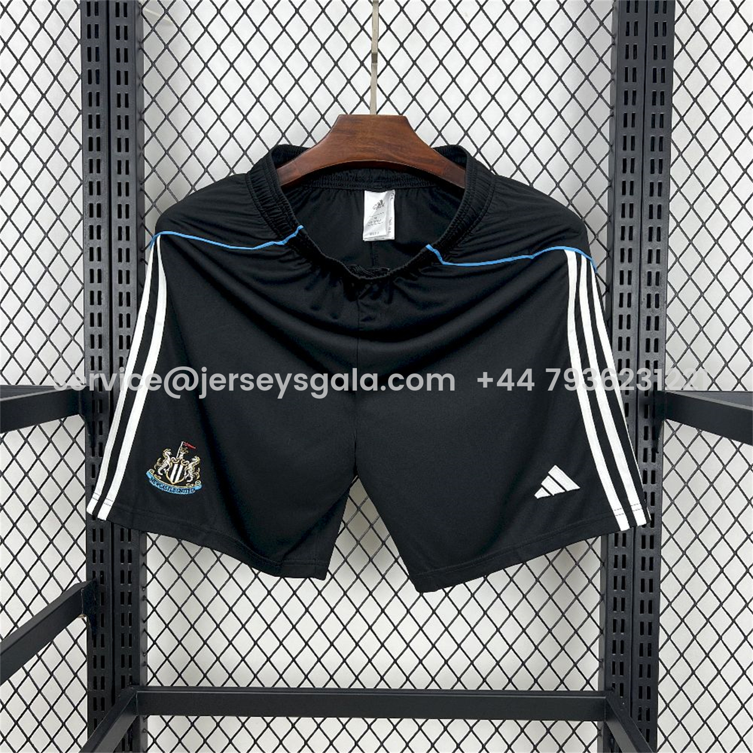 JerseysGala.com | Newcastle United 25-26 Home Black Shorts - Fans Version -Customize Name, Number and Patch | Worldwide Shipping