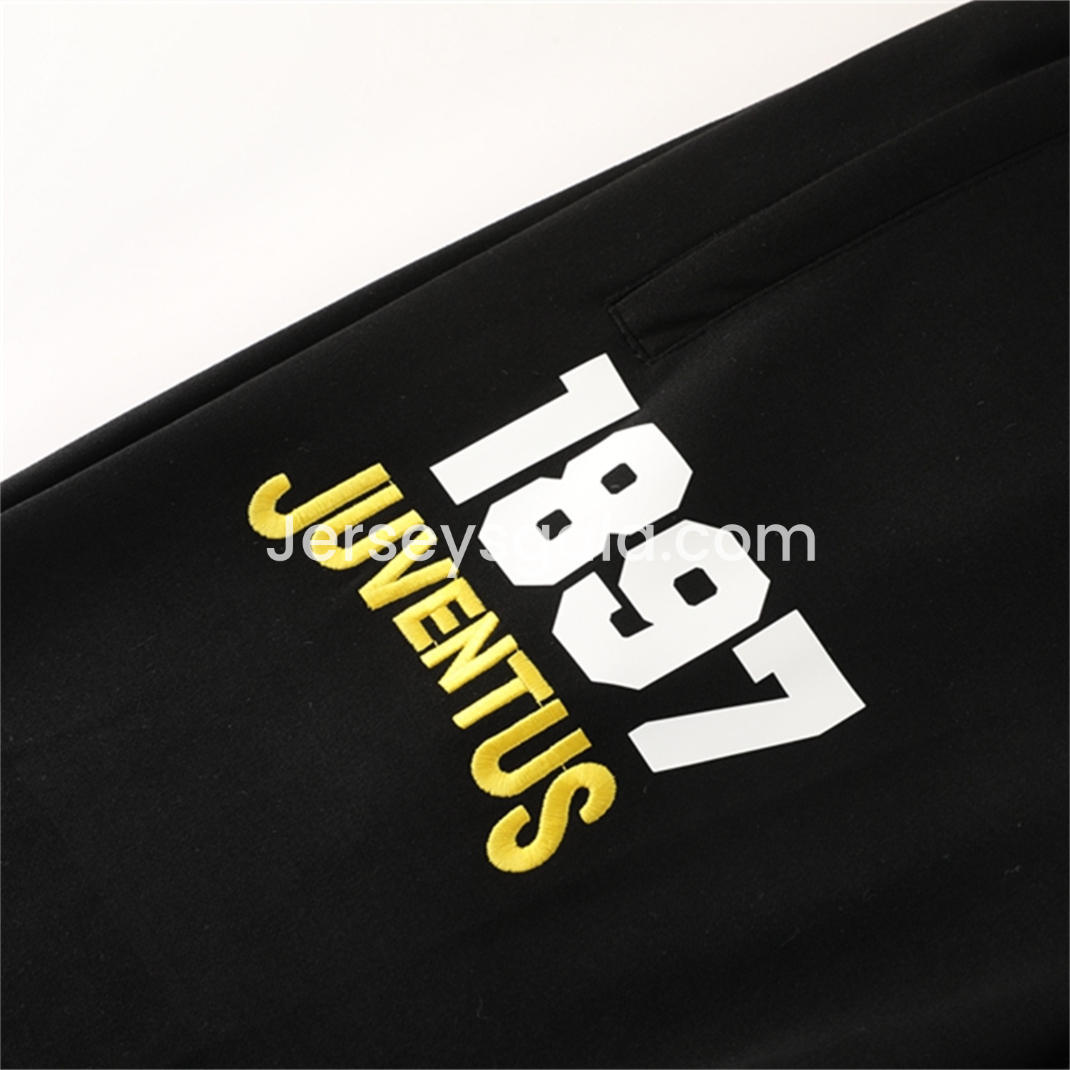 JerseysGala.com | Juventus 25-26 Originals Varsity Hoodie Set - Black Hoodie and Pants -Customize Name, Number and Patch | Worldwide Shipping