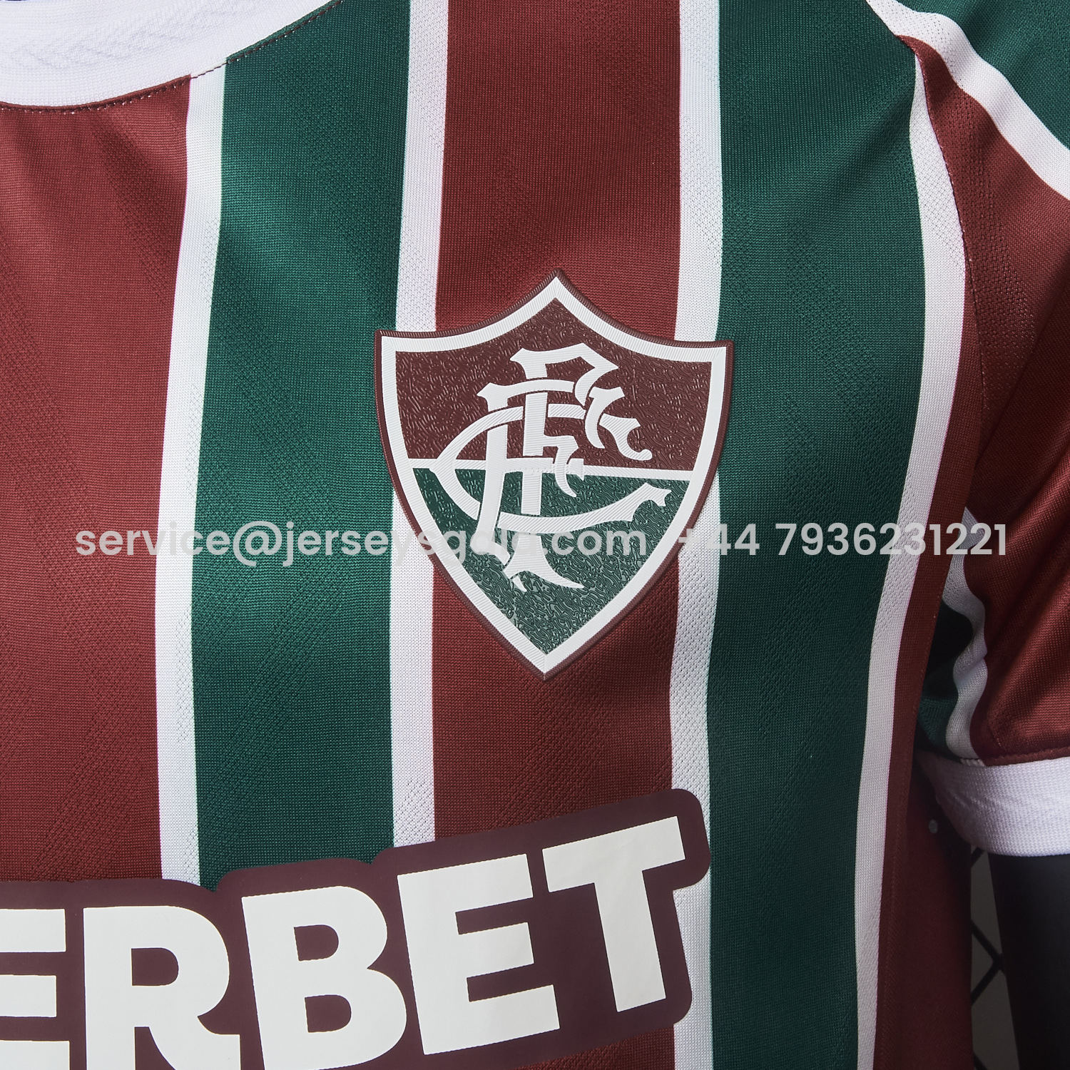 JerseysGala.com | Fluminense 25-26 Home Jersey With Chest Sponsor - Player Version -Customize Name, Number and Patch | Worldwide Shipping