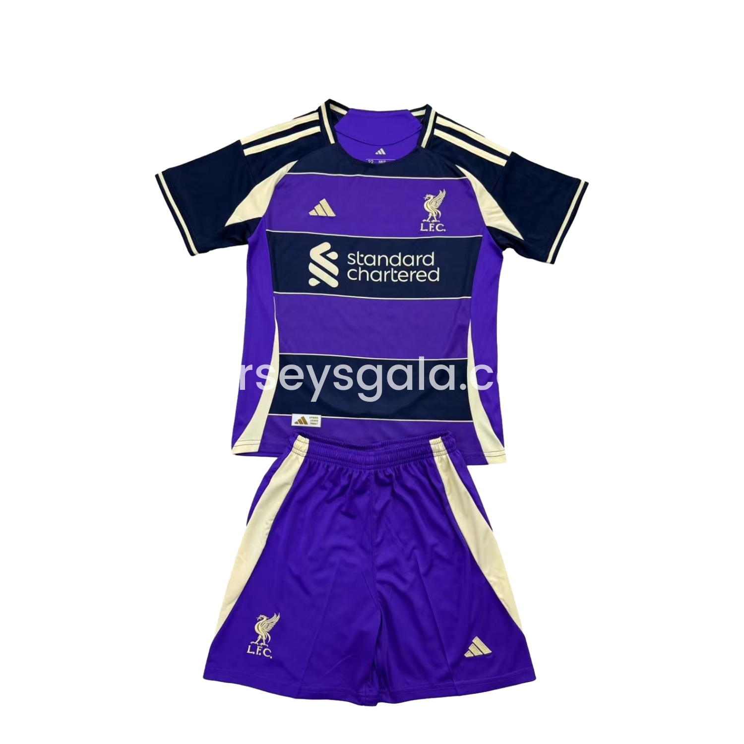 JerseysGala.com | Liver.pool 25-26 Purple Dark Blue Horizontal Stripes Concept Men's Adult Jersey Set - Fans Version -Customize Name, Number and Patch | Worldwide Shipping
