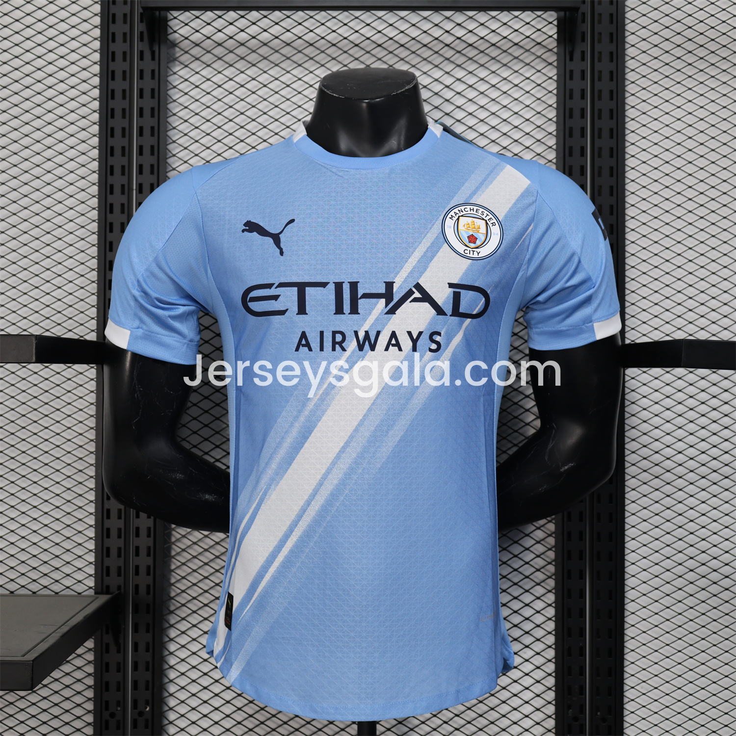 JerseysGala.com | Manchester City 25-26 Home Jersey - Player Version -Customize Name, Number and Patch | Worldwide Shipping