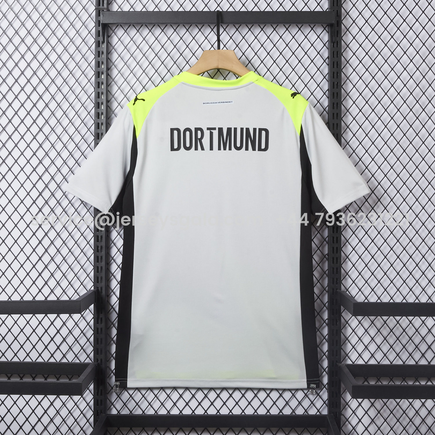 JerseysGala.com | Dortmund 25-26 Away Silver Mist Jersey - Fans Version -Customize Name, Number and Patch | Worldwide Shipping