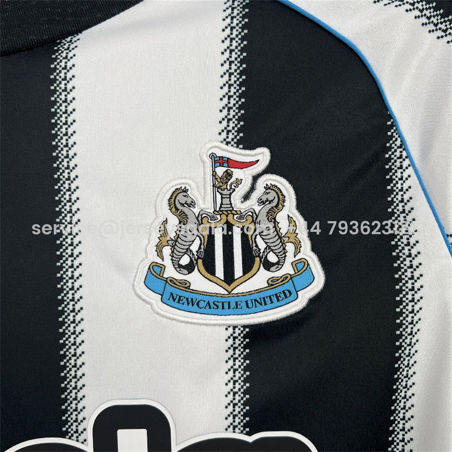JerseysGala.com | Newcastle United 25-26 Home Long Sleeves Jersey - Fans Version -Customize Name, Number and Patch | Worldwide Shipping