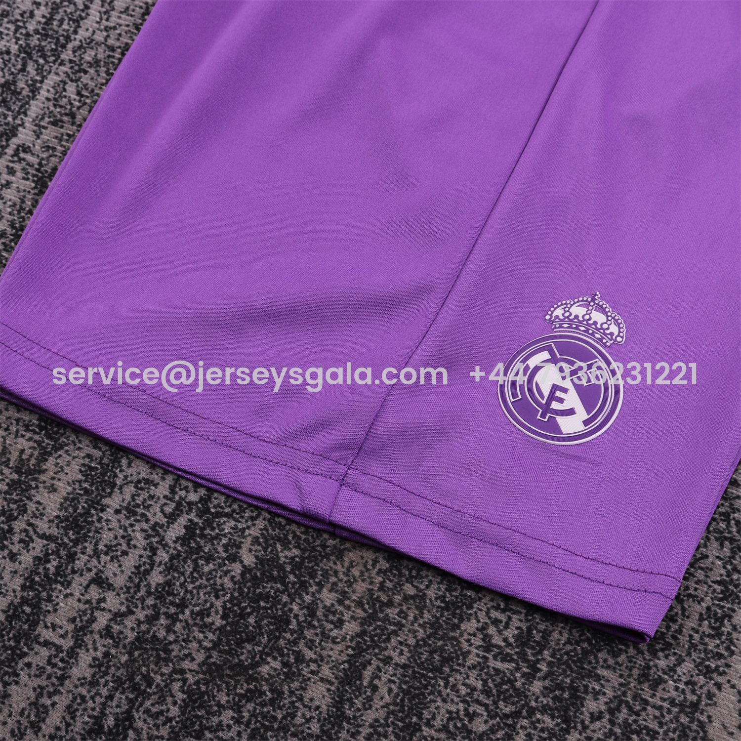 JerseysGala.com | Retro Real Madrid 16-17 Away Purple Long Sleeves Kids Kit -Customize Name, Number and Patch | Worldwide Shipping