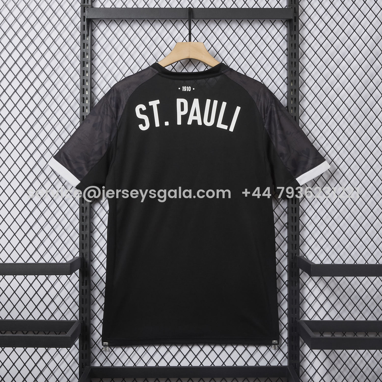 JerseysGala.com | St. Pauli 25-26 Third Black Jersey - Fans Version -Customize Name, Number and Patch | Worldwide Shipping