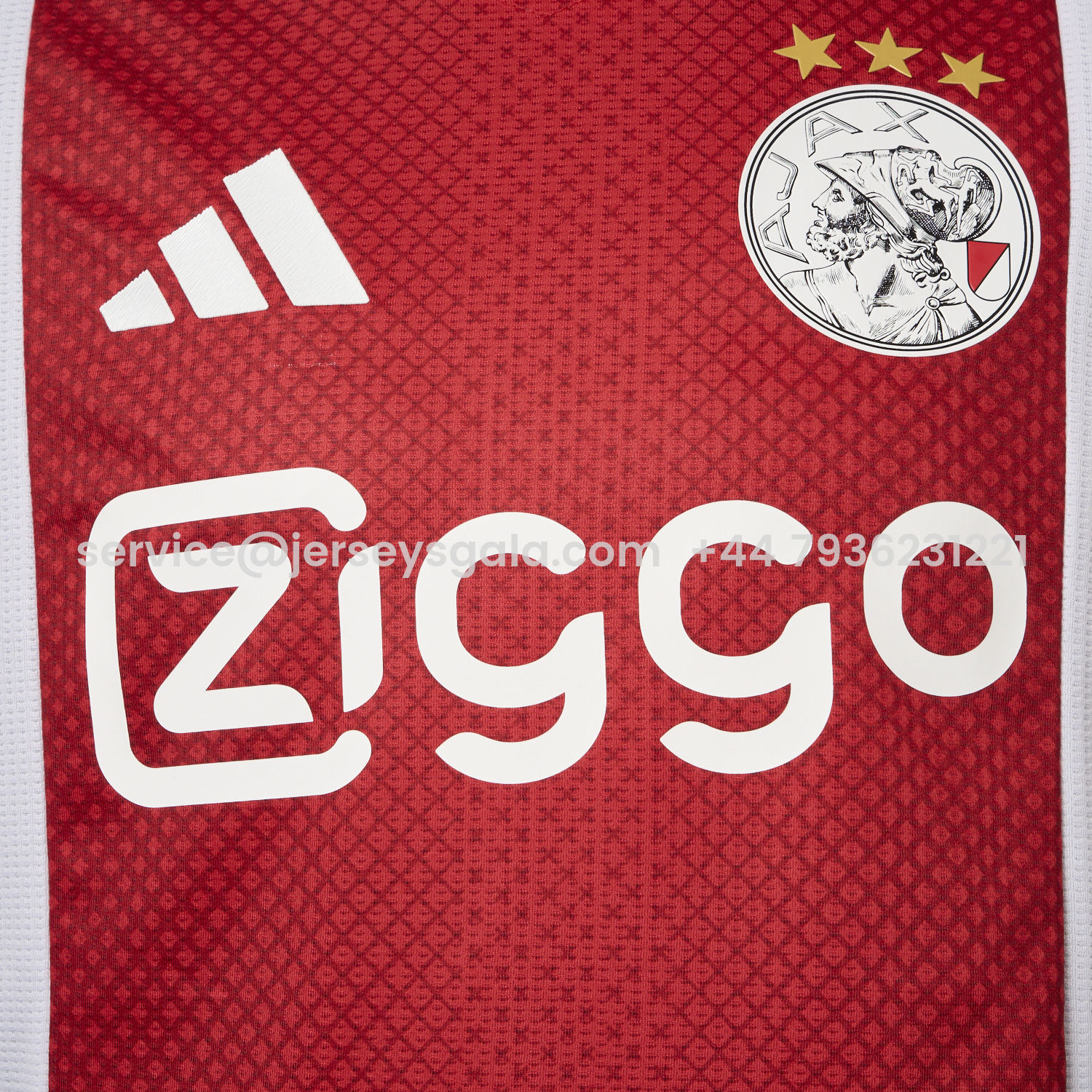 JerseysGala.com | Ajax 25-26 Home Jersey - Player Version -Customize Name, Number and Patch | Worldwide Shipping