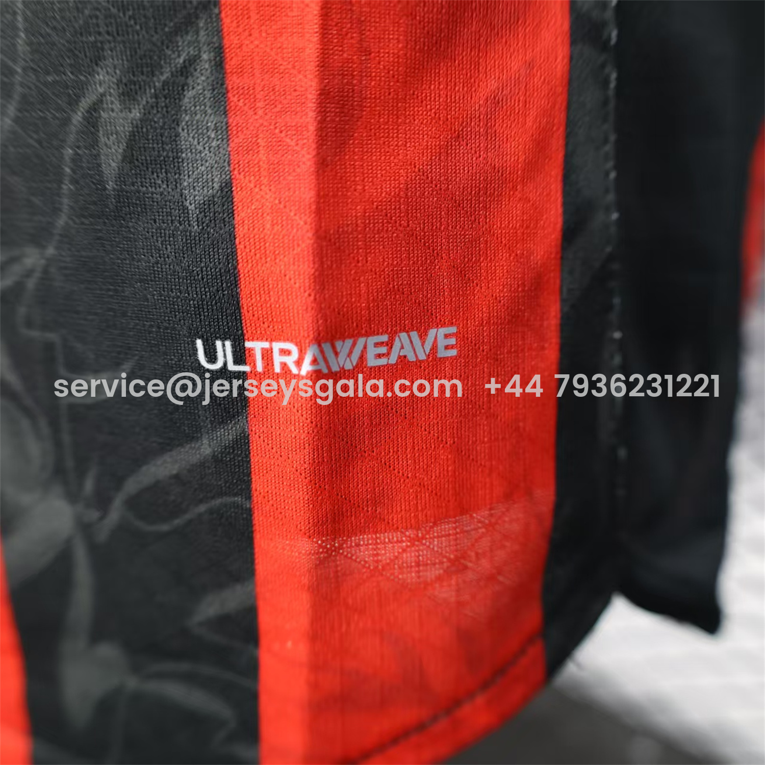 JerseysGala.com | AC Milan 25-26 Home Long Sleeves Jersey - Player Version -Customize Name, Number and Patch | Worldwide Shipping