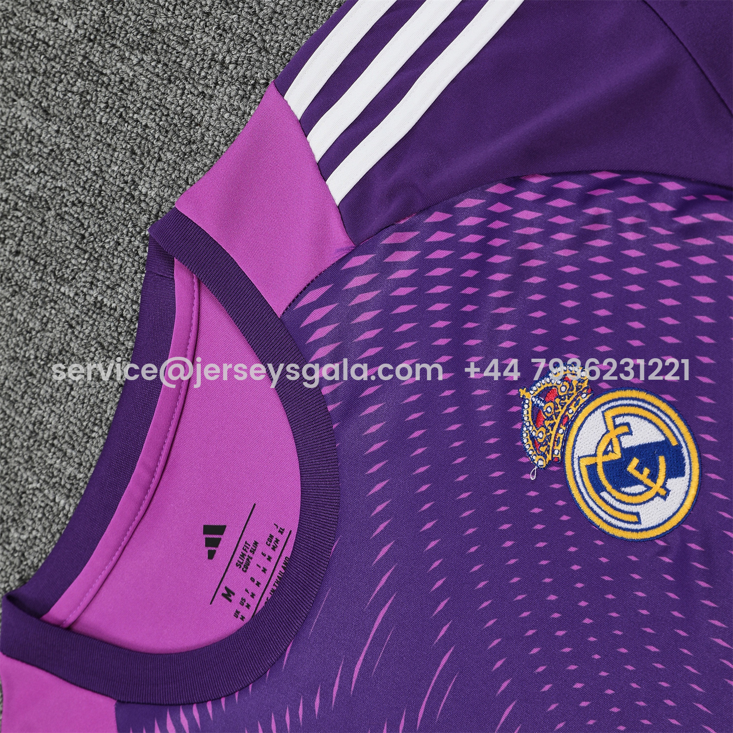 JerseysGala.com | Real Madrid 25-26 Short-Sleeve Training Set - Purple Top & Purple Shorts -Customize Name, Number and Patch | Worldwide Shipping