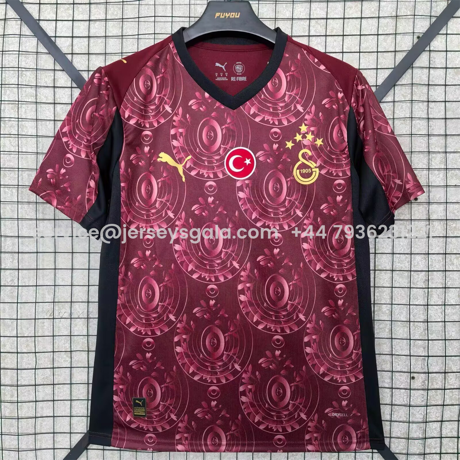 JerseysGala.com | Galatasaray 25-26 Third Unsponsored Jersey with Five Stars - Fans Version -Customize Name, Number and Patch | Worldwide Shipping