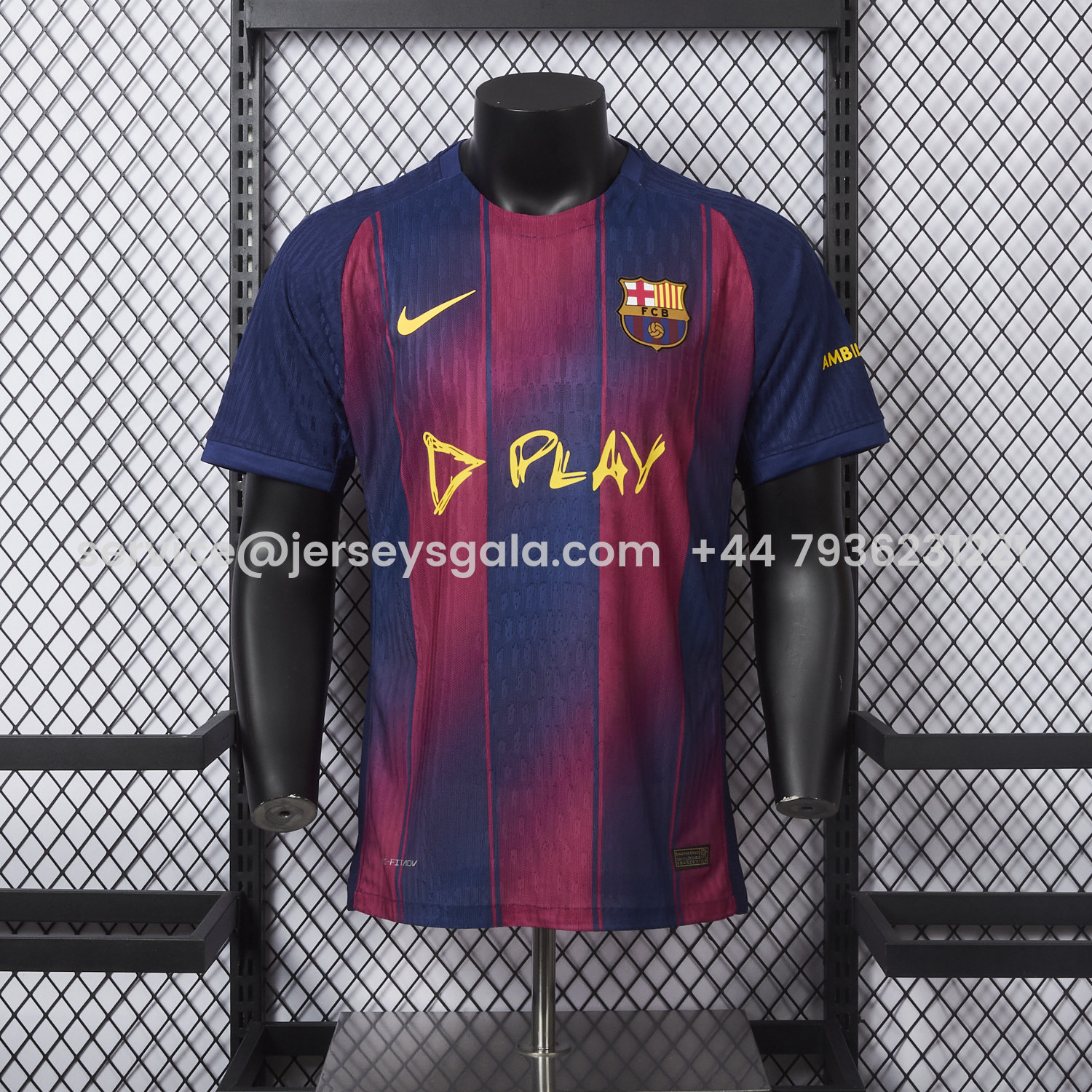 JerseysGala.com | Barcelona 25-26 Ed Sheeran Home Special Jersey - Player Version -Customize Name, Number and Patch | Worldwide Shipping