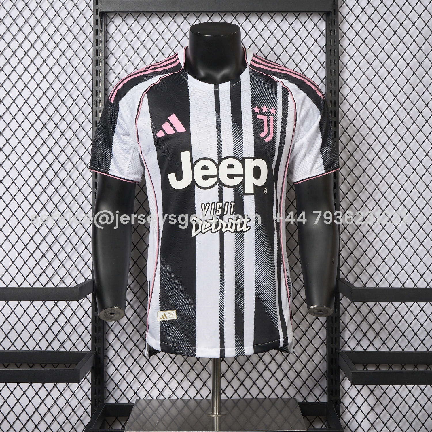 JerseysGala.com | Juventus 25-26 Home Jersey With Chest Patch - Player Version -Customize Name, Number and Patch | Worldwide Shipping