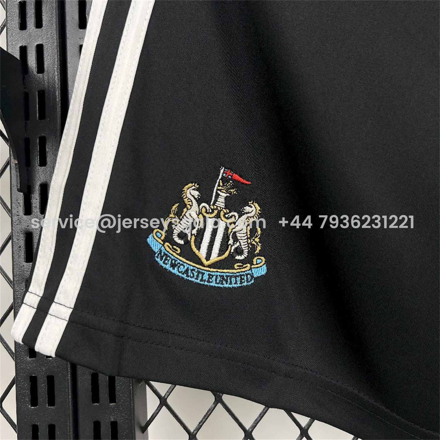 JerseysGala.com | Newcastle United 25-26 Home Black Shorts - Fans Version -Customize Name, Number and Patch | Worldwide Shipping
