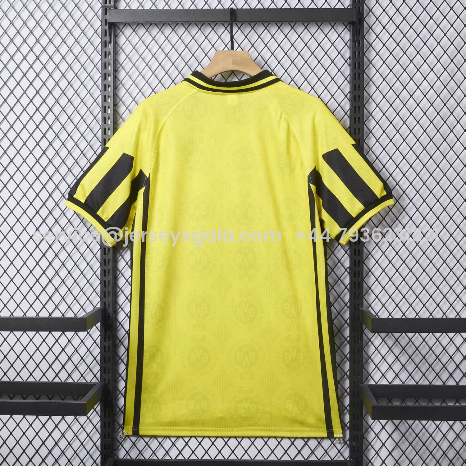 JerseysGala.com | Retro Dortmund 1996-97 Home Jersey -Customize Name, Number and Patch | Worldwide Shipping