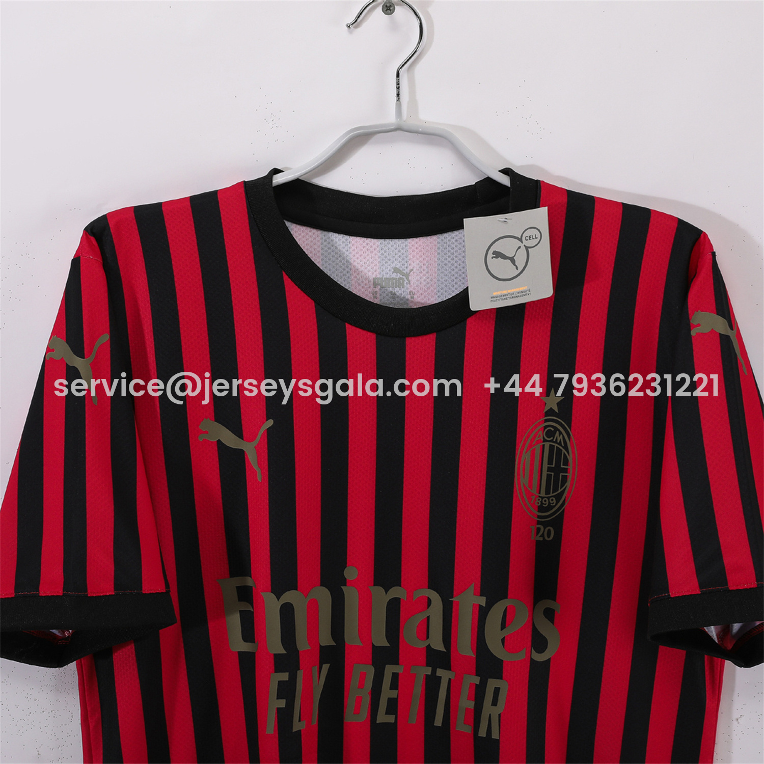 JerseysGala.com | Retro AC Milan 2019 120th Anniversary Home Jersey -Customize Name, Number and Patch | Worldwide Shipping