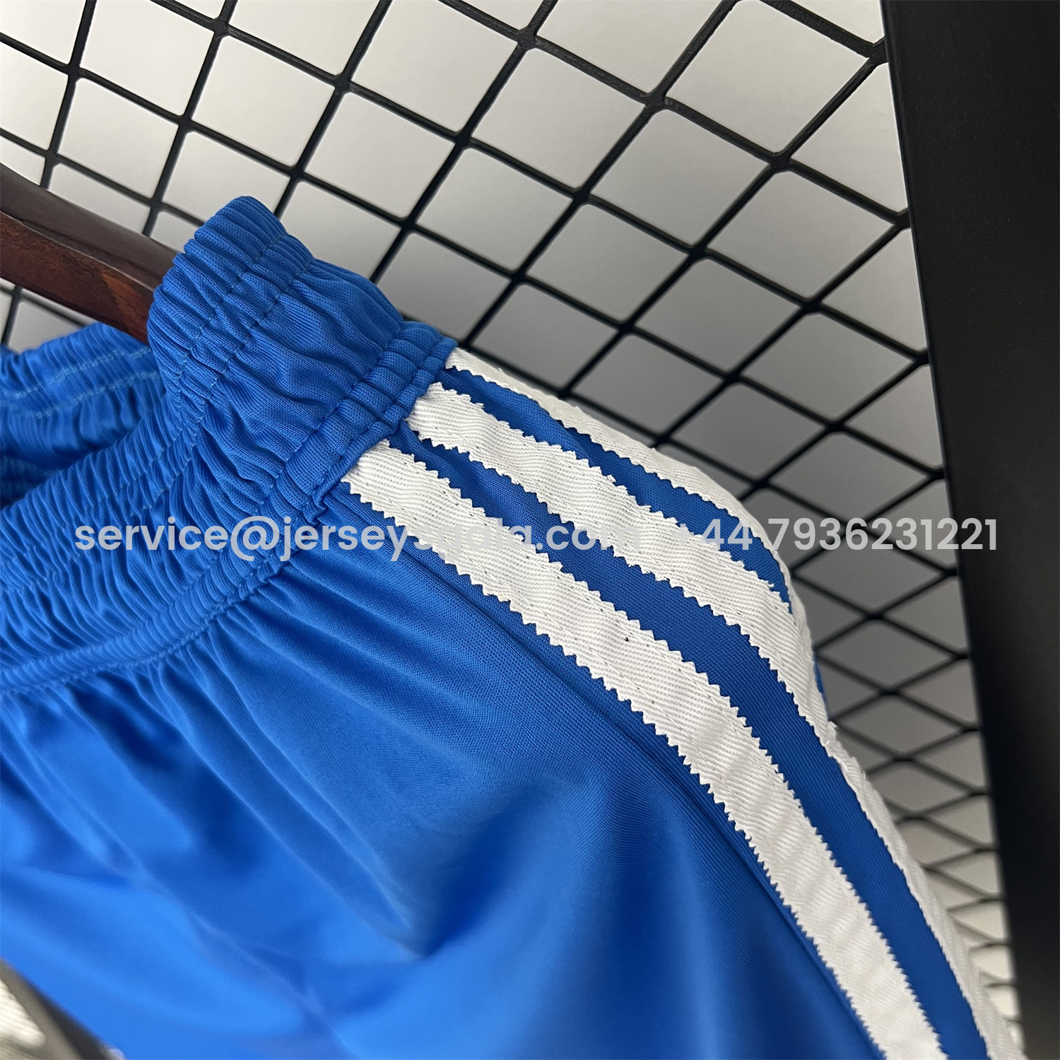 JerseysGala.com | Real Madrid 25-26 Third Blue Shorts - Fans Version -Customize Name, Number and Patch | Worldwide Shipping