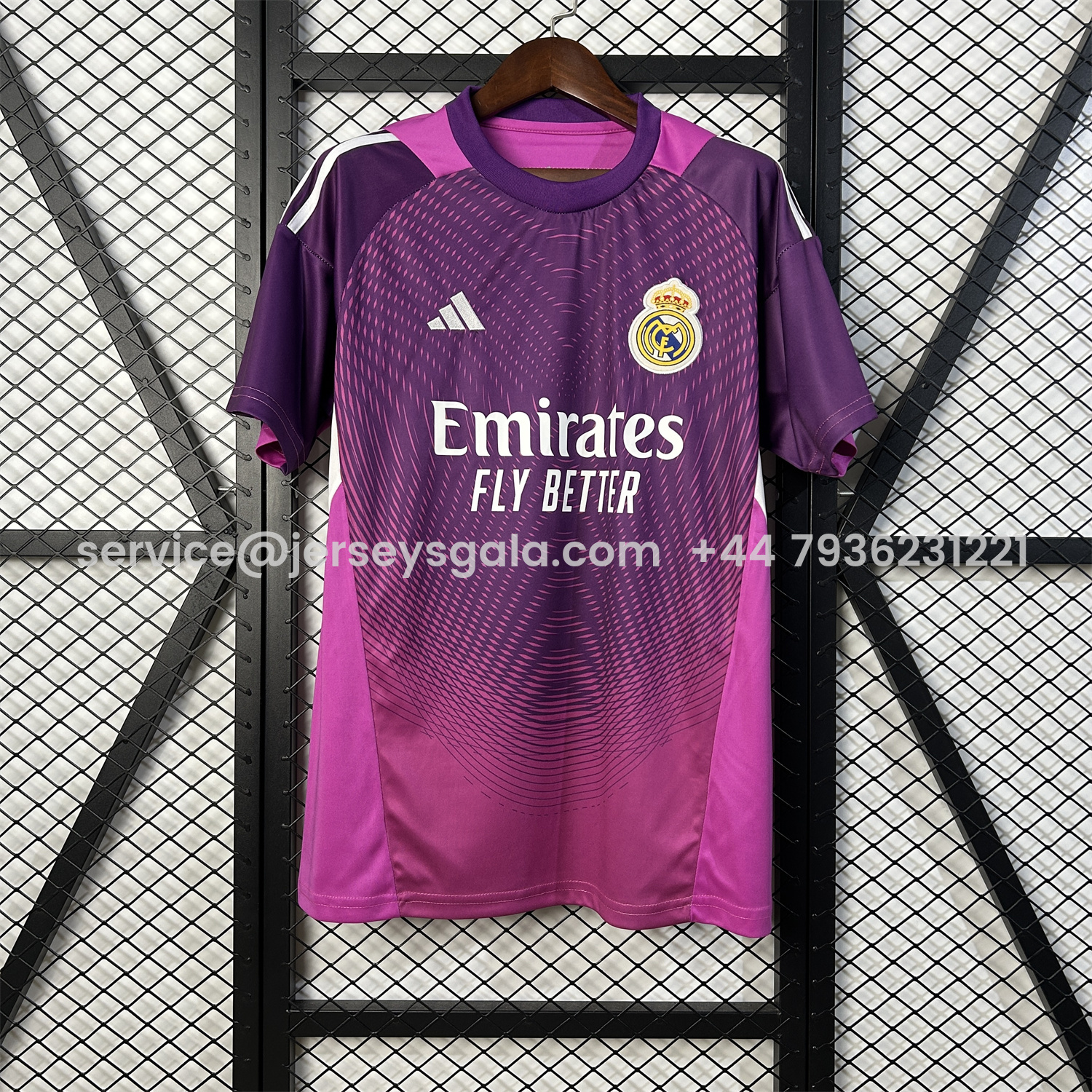 JerseysGala.com | Real Madrid 25-26 Purple Goalkeeper Jersey - Fans Version -Customize Name, Number and Patch | Worldwide Shipping