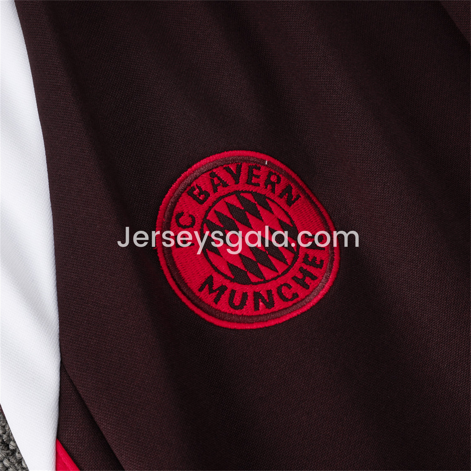 JerseysGala.com | Bayern Munich 24-25 Long Sleeve Training Set - Dark Red -Customize Name, Number and Patch | Worldwide Shipping