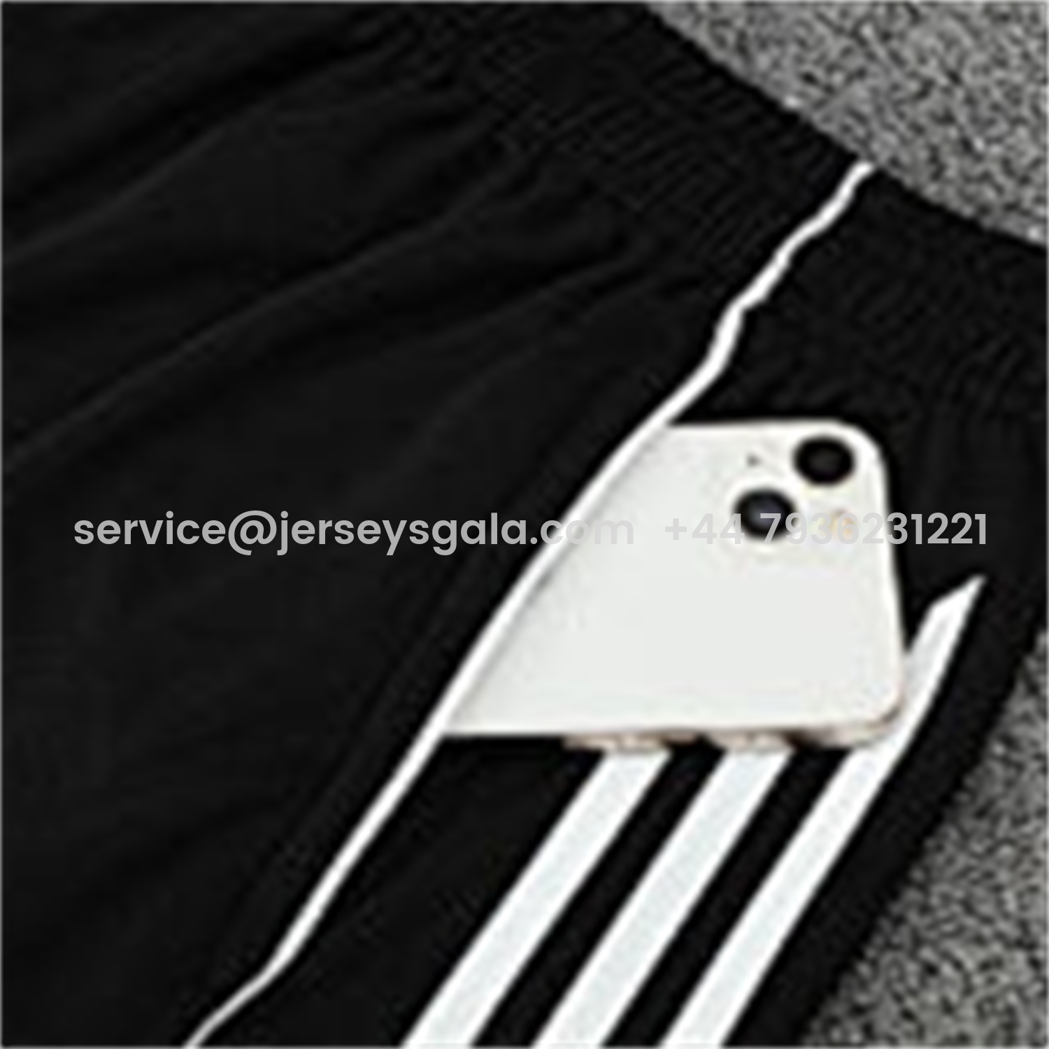 JerseysGala.com | Real Madrid 25-26 Vest Training Set - Black And Light Grey Vest & Black Shorts -Customize Name, Number and Patch | Worldwide Shipping
