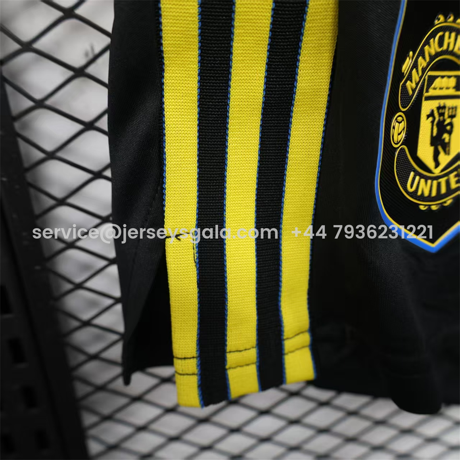 JerseysGala.com | Manchester United 25-26 Third Black Shorts - Player Version -Customize Name, Number and Patch | Worldwide Shipping