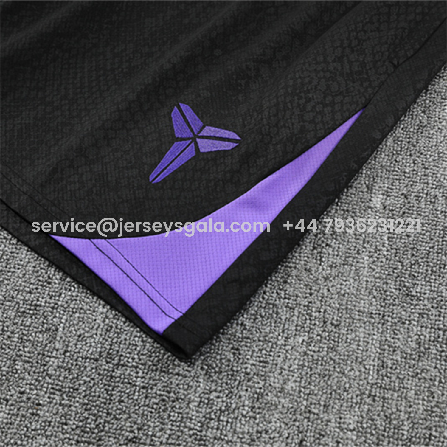 JerseysGala.com | Barcelona 25-26 X KB Short-Sleeve Training Set - Purple Top & Black Shorts -Customize Name, Number and Patch | Worldwide Shipping