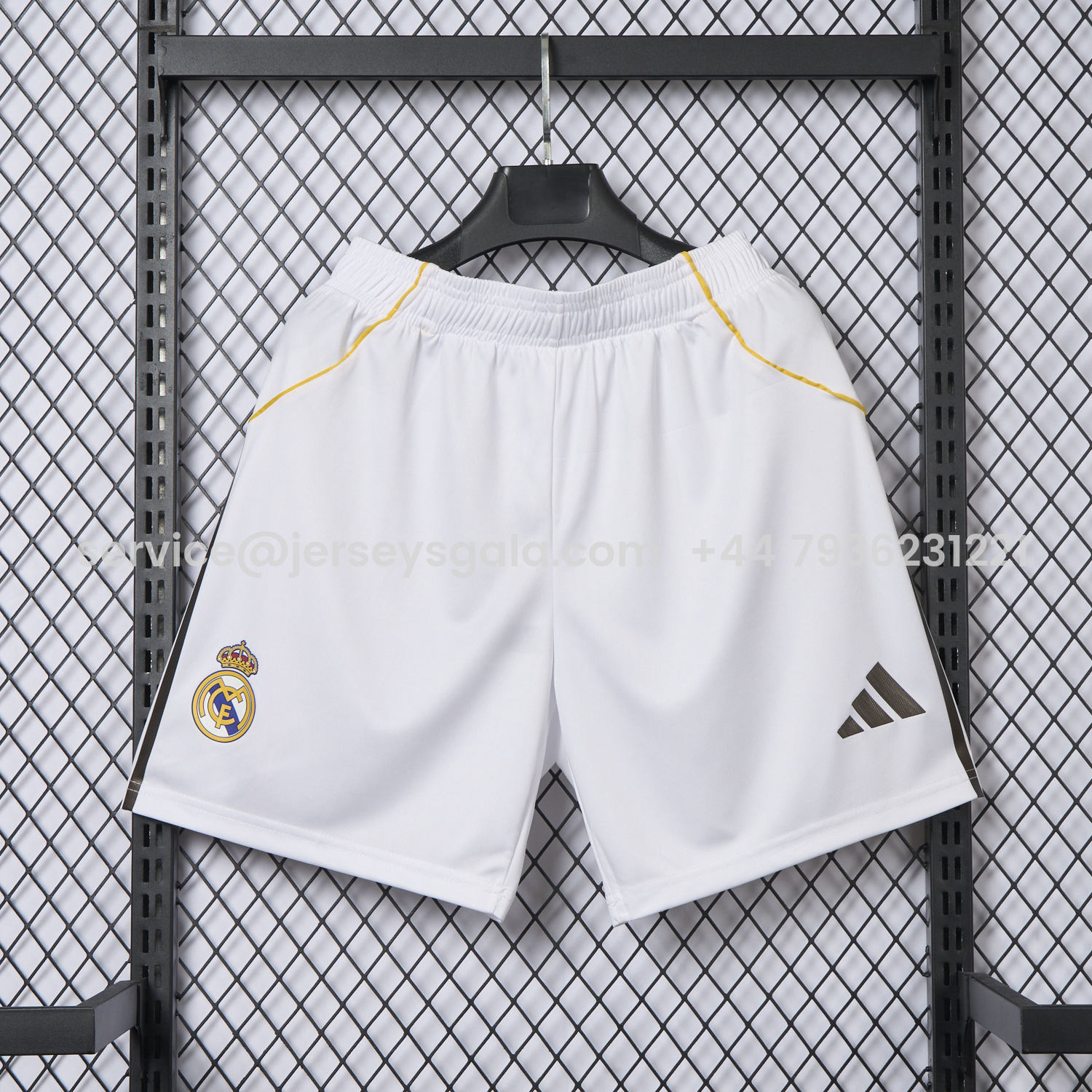 JerseysGala.com | Real Madrid 25-26 Home White Shorts - Player Version -Customize Name, Number and Patch | Worldwide Shipping