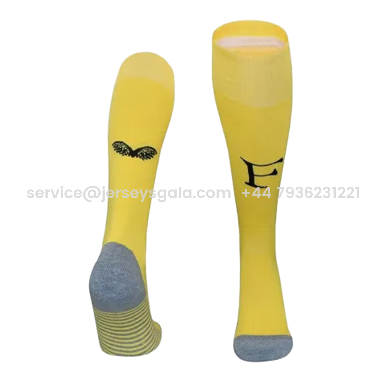 JerseysGala.com | Feyenoord 25-26 Goalkeeper Socks - Yellow -Customize Name, Number and Patch | Worldwide Shipping