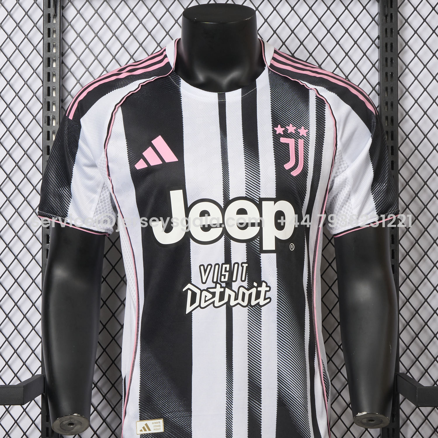 JerseysGala.com | Juventus 25-26 Home Jersey With Chest Patch - Player Version -Customize Name, Number and Patch | Worldwide Shipping