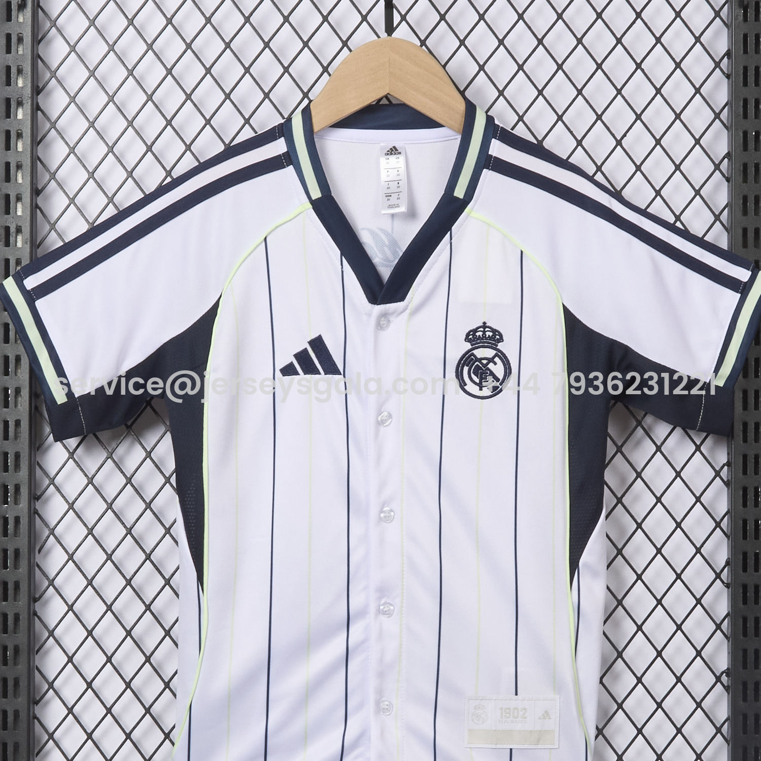 JerseysGala.com | Real Madrid 25-26 White Baseball Kids Kit -Customize Name, Number and Patch | Worldwide Shipping