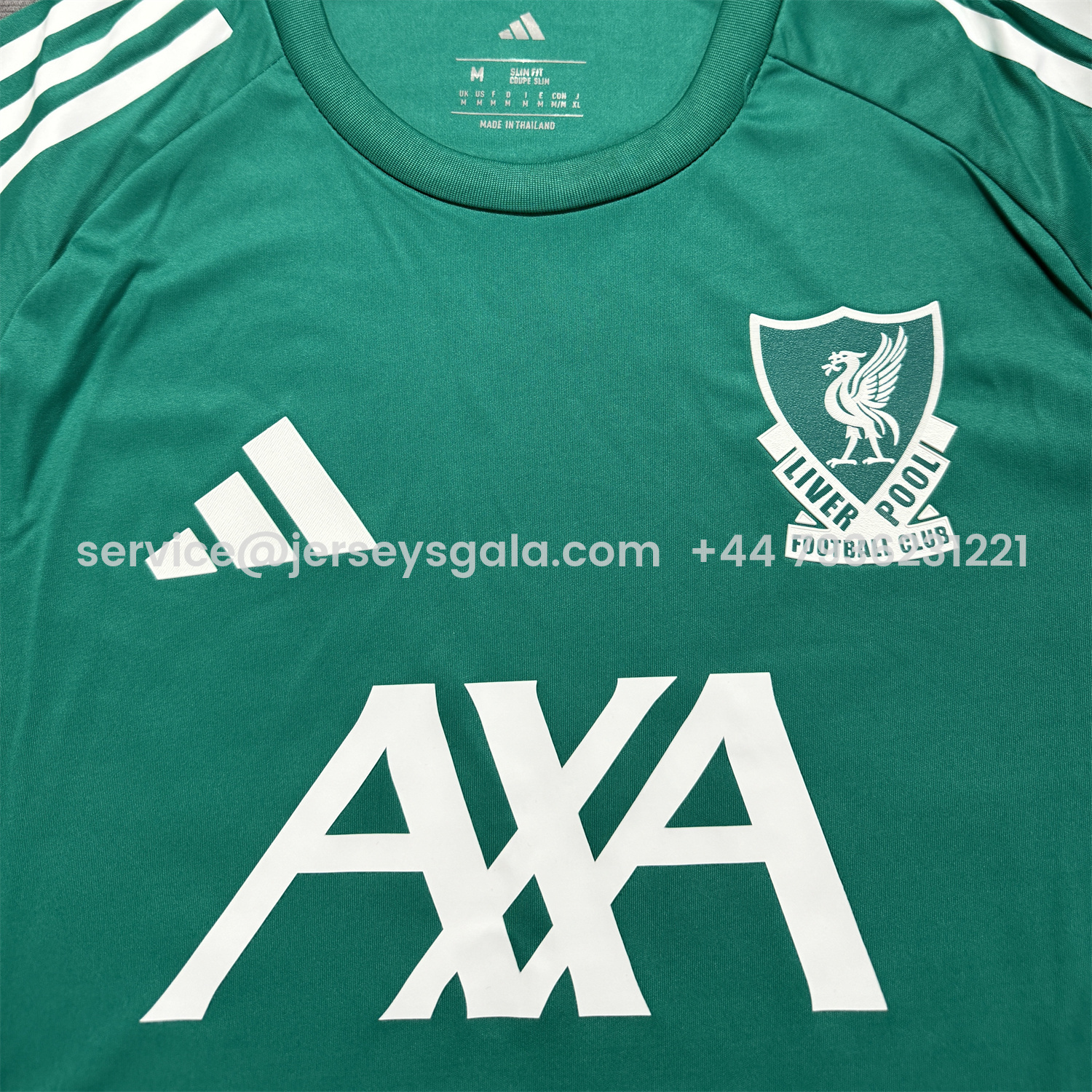 JerseysGala.com | Liver.pool 25-26 AXA Green Training Jersey - Fans Version -Customize Name, Number and Patch | Worldwide Shipping