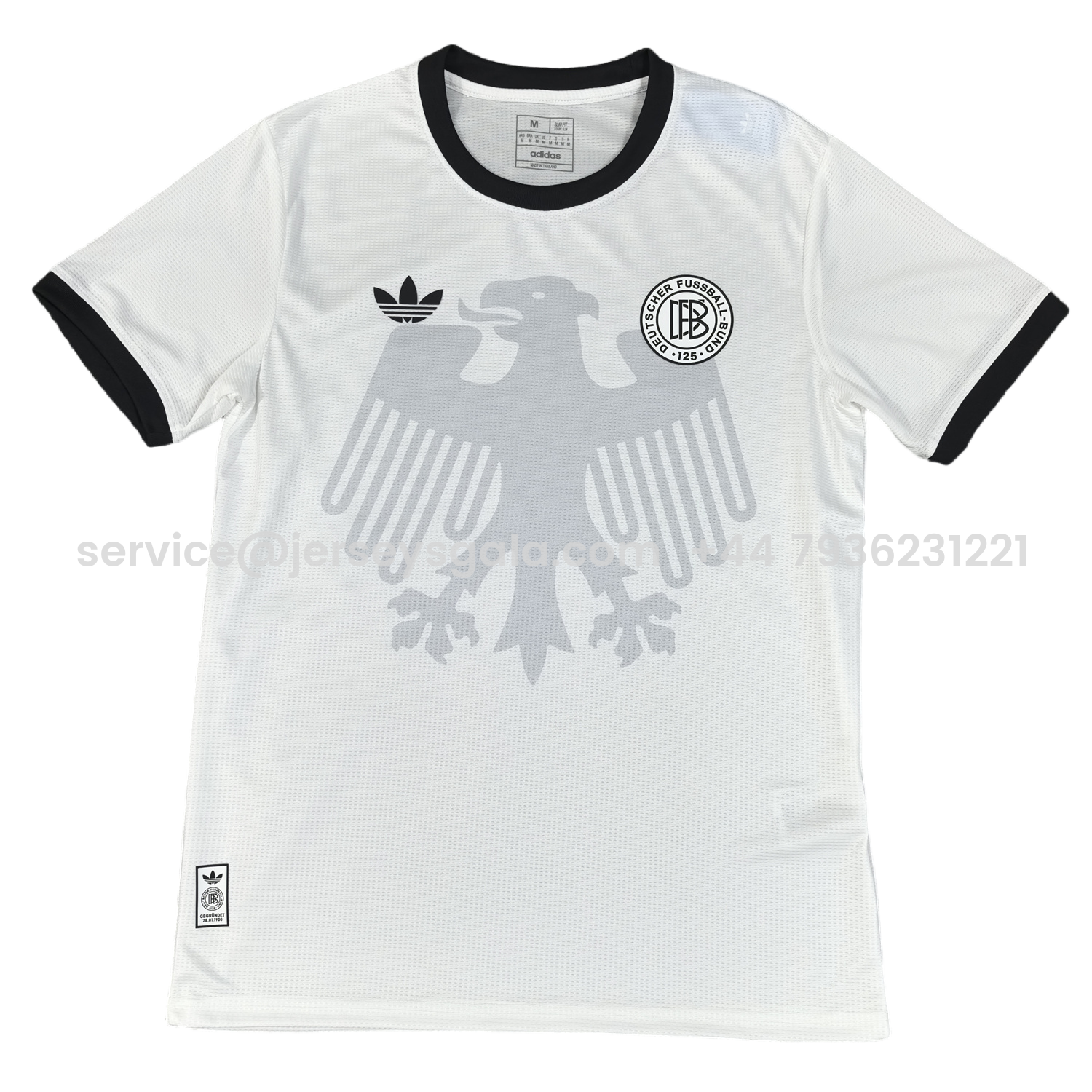 JerseysGala.com | Germany 2025 125-Year Anniversary White Big Eagle Special Jersey - Fans Version -Customize Name, Number and Patch | Worldwide Shipping