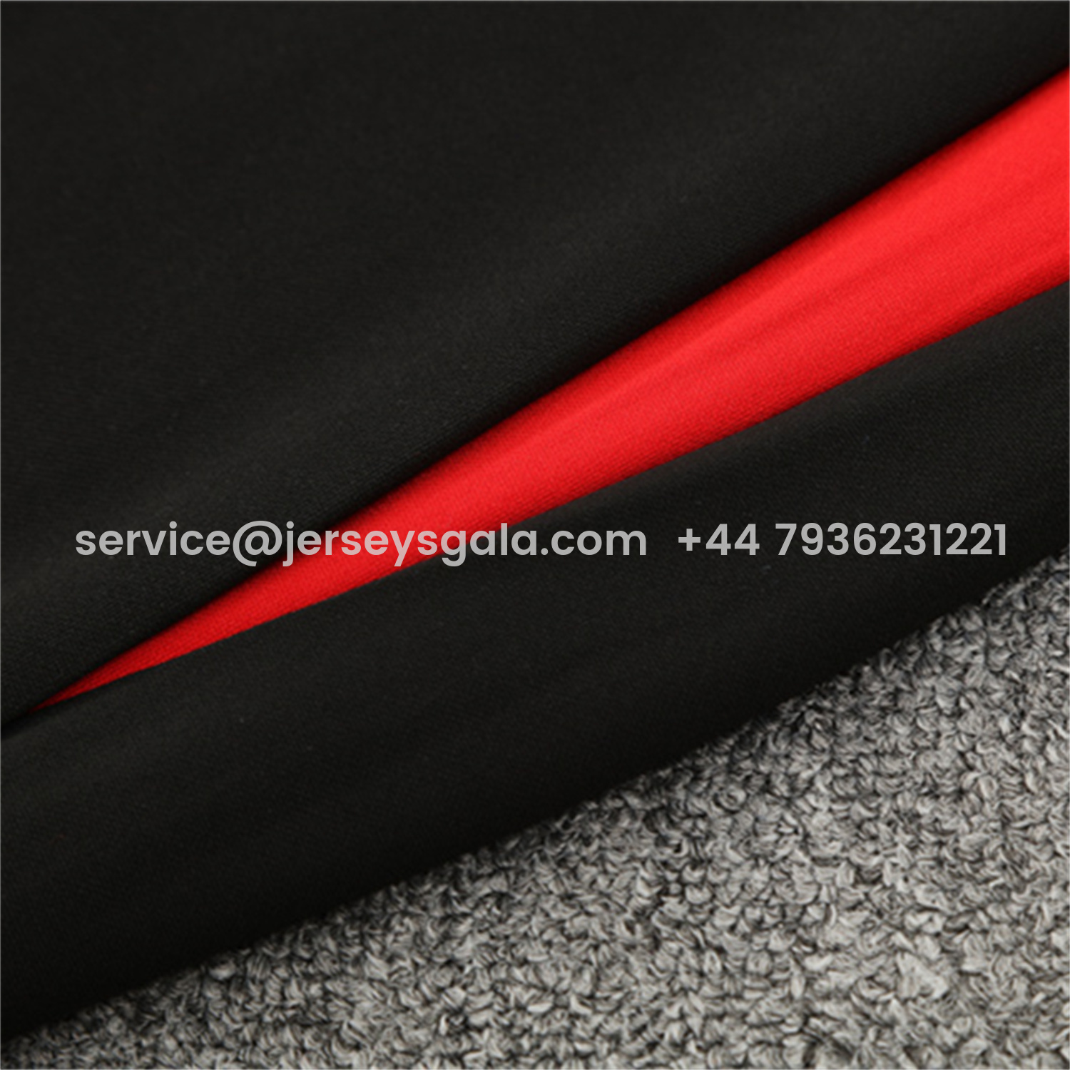 JerseysGala.com | Portugal 25-26 Kids Long Sleeve Training Set - Black Top & Black Pants -Customize Name, Number and Patch | Worldwide Shipping