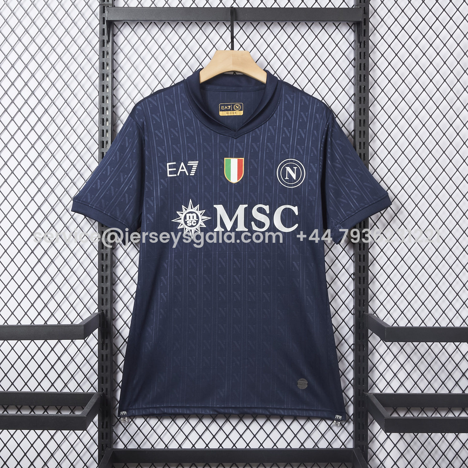 JerseysGala.com | Napoli 25-26 European Third Deep Blue Jersey - Fans Version -Customize Name, Number and Patch | Worldwide Shipping