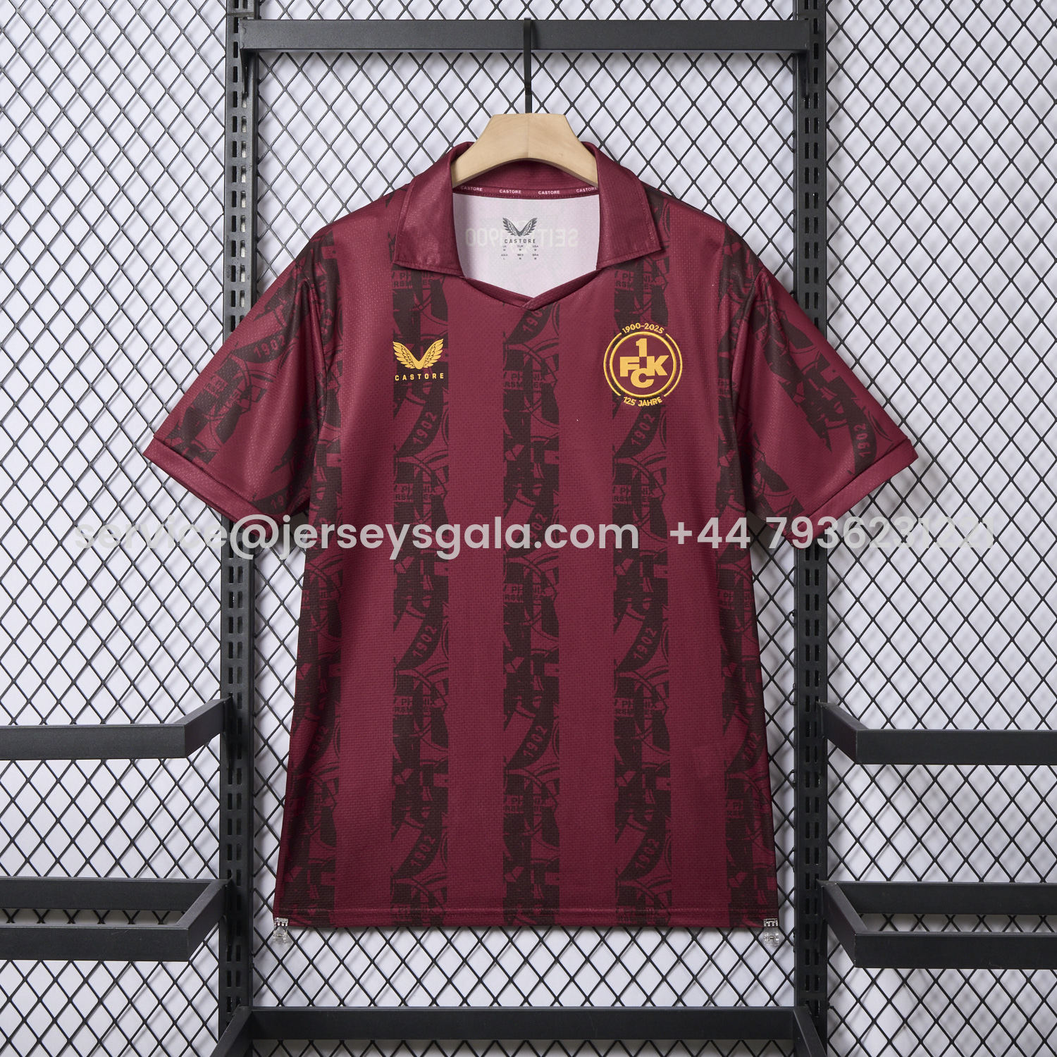 JerseysGala.com | Kaiserslautern 25-26 125-Year Anniversary Jersey - Fans Version -Customize Name, Number and Patch | Worldwide Shipping