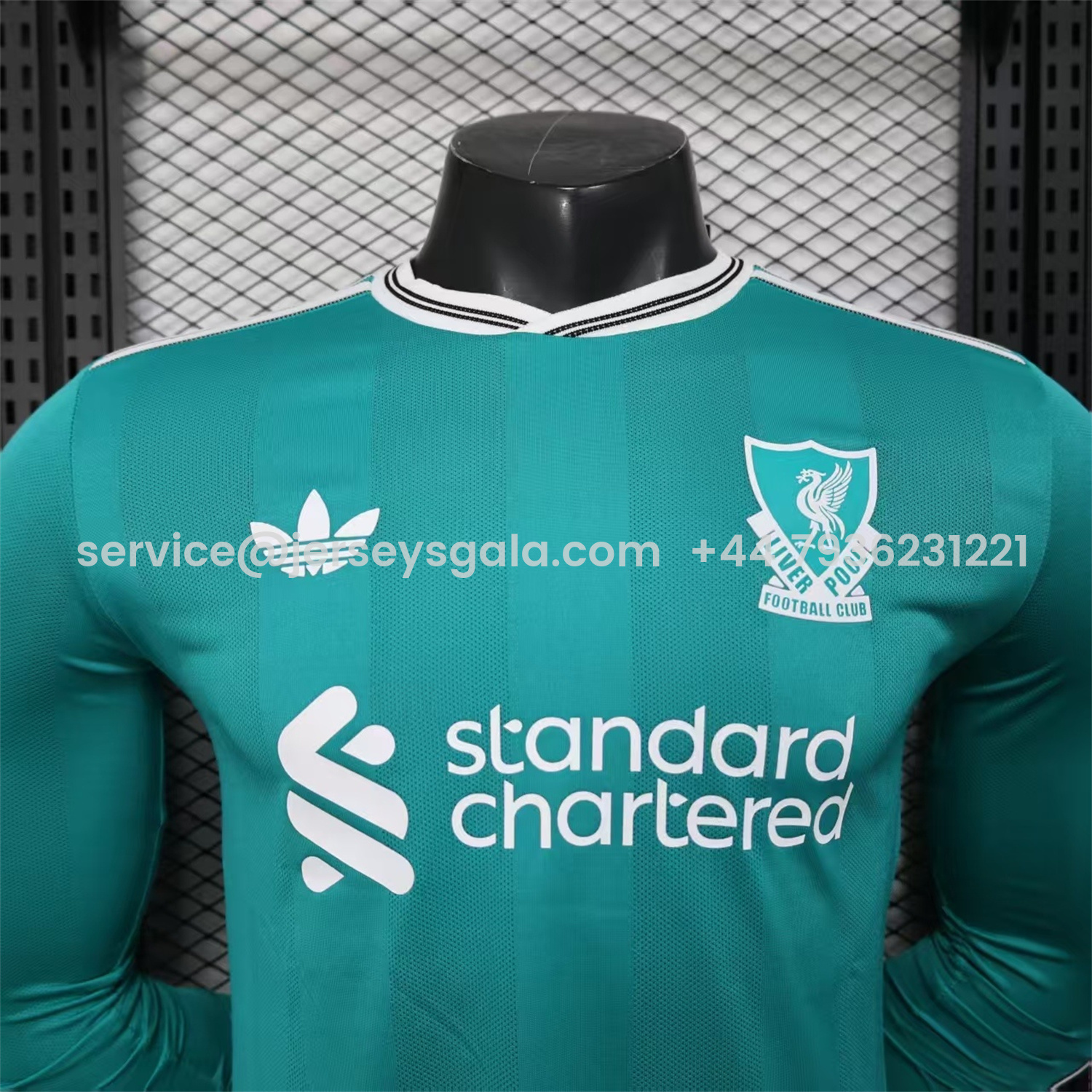 JerseysGala.com | Liver.pool 25-26 Third Green Long Sleeves Jersey - Player Version -Customize Name, Number and Patch | Worldwide Shipping