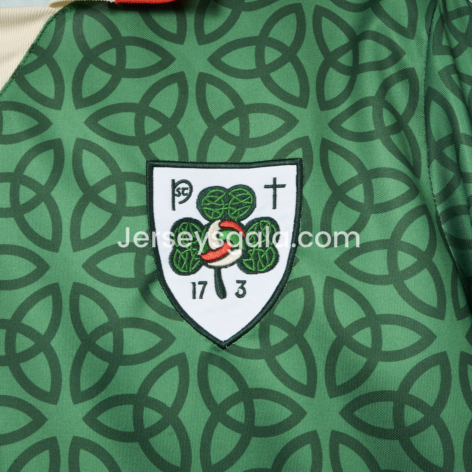 JerseysGala.com | Ireland 2025 St. Patrick's Day Green Jersey - Fans Version -Customize Name, Number and Patch | Worldwide Shipping