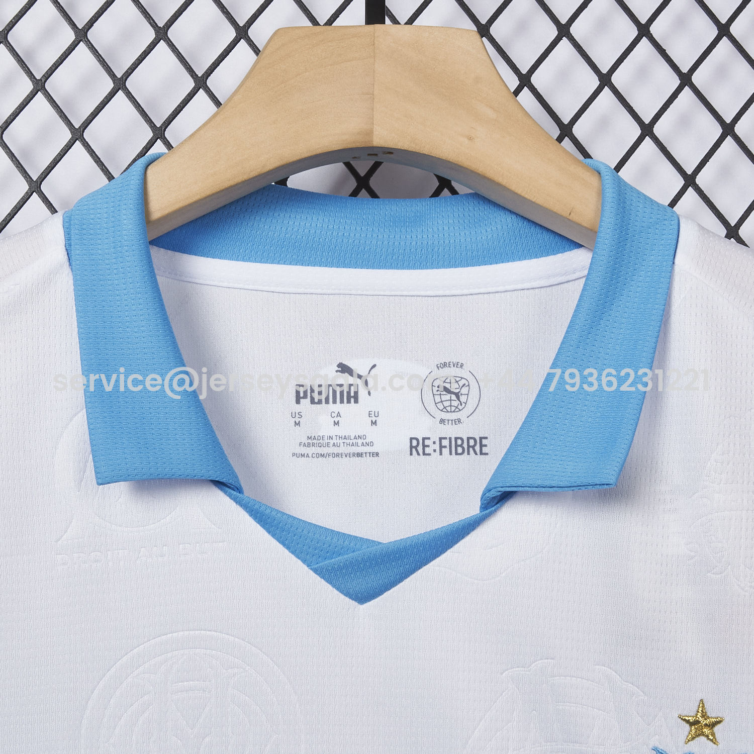 JerseysGala.com | Marseille 25-26 Home Jersey - Fans Version -Customize Name, Number and Patch | Worldwide Shipping